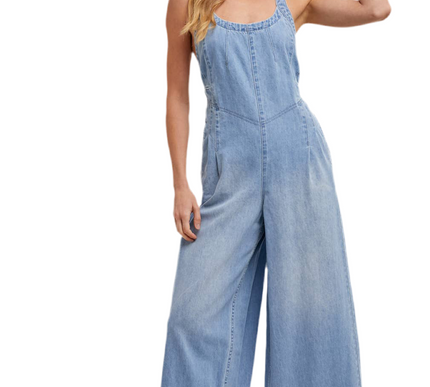 Charity Denim Overall Jumpsuit
