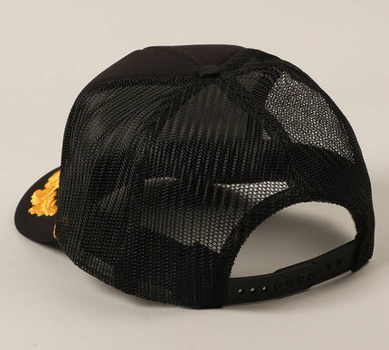 CAPTAIN Lettering Logo Foam Mesh Back Trucker Hat