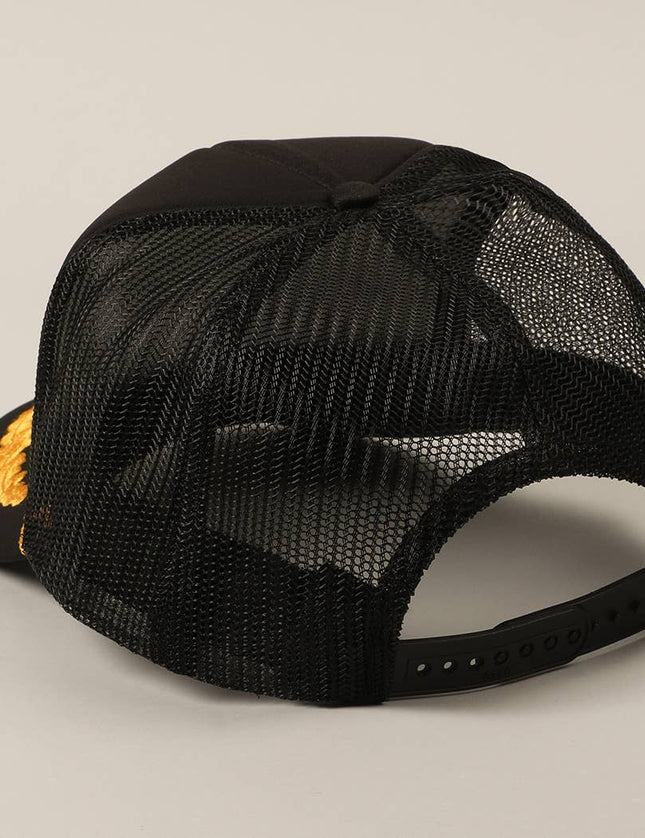CAPTAIN Lettering Logo Foam Mesh Back Trucker Hat