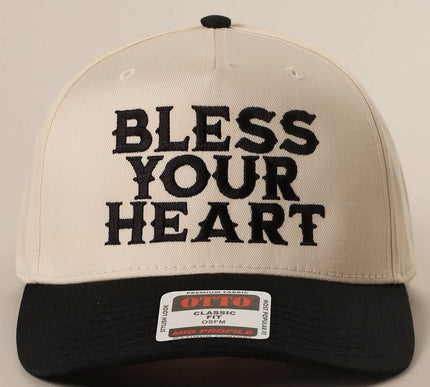 BLESS YOUR HEART Embroidery Trucker Hat
