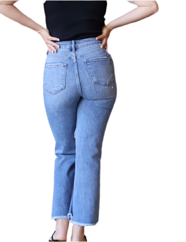 Evie Ultra Distressed Risen Jeans