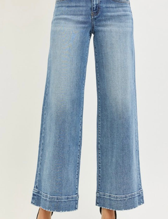 High Risen Ankle Wide Seam Detailed- RISEN jeans