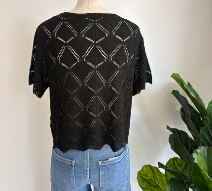 Sammy Short Sleeve Crochet Top