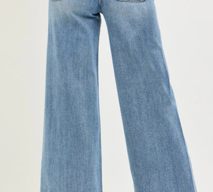 High Risen Ankle Wide Seam Detailed- RISEN jeans