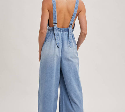Charity Denim Overall Jumpsuit