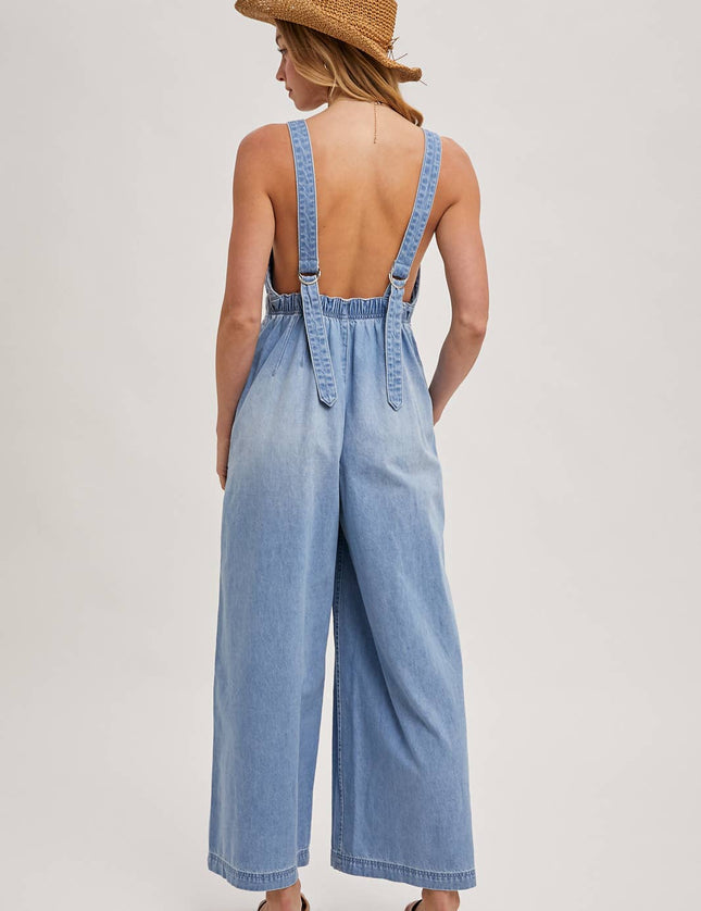 Charity Denim Overall Jumpsuit