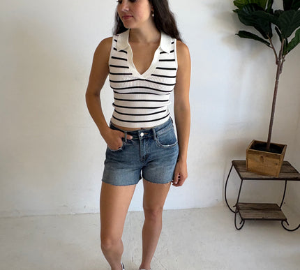 Bridget Collared Tank Top