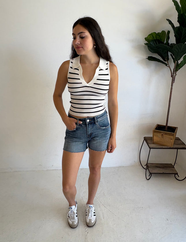 Bridget Collared Tank Top