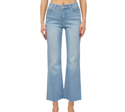 Hailey High Rise Stretch Mica Jeans- Light Wash