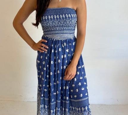 Maya Strapless Mid Length Dress