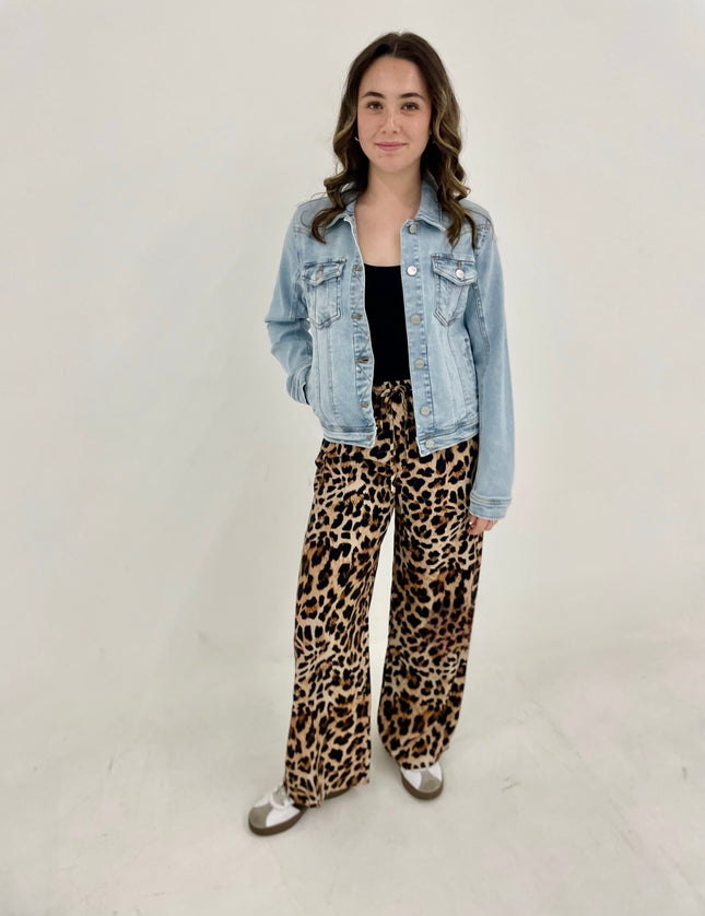 Lala Leopard Drawstring pant