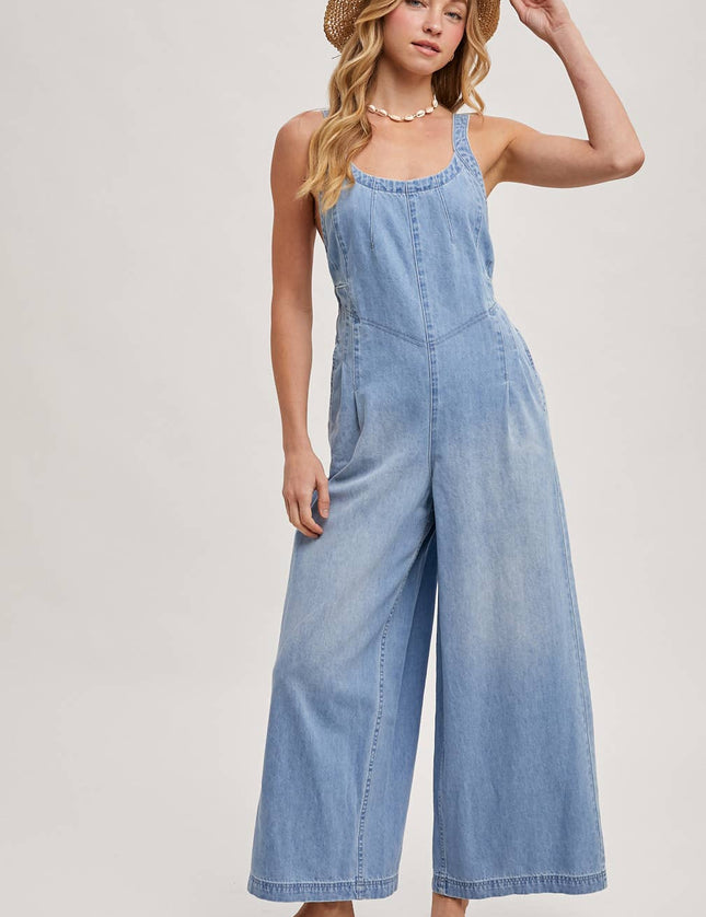 Charity Denim Overall Jumpsuit