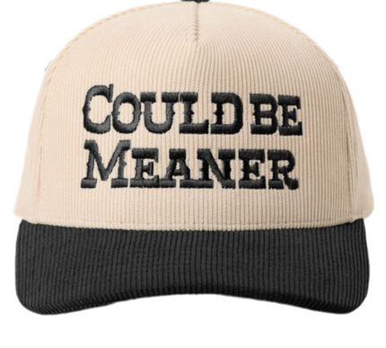 Could be Meaner Corduroy Trucker Baseball Cap