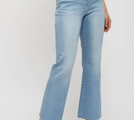 Hailey High Rise Stretch Mica Jeans- Light Wash