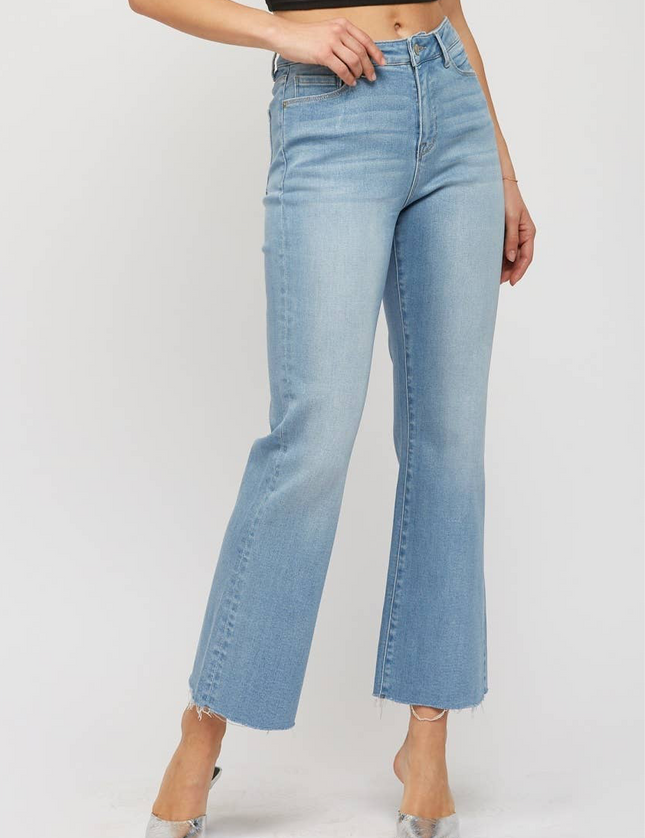 Hailey High Rise Stretch Mica Jeans- Light Wash