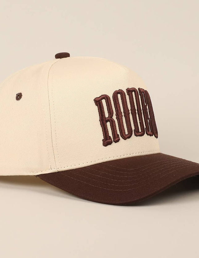 RODEO Two-Tone Embroidered Trucker Hat