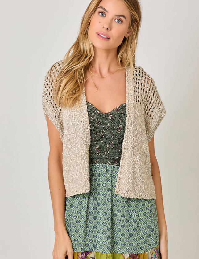 Annie  Open Front Knit Cardigan