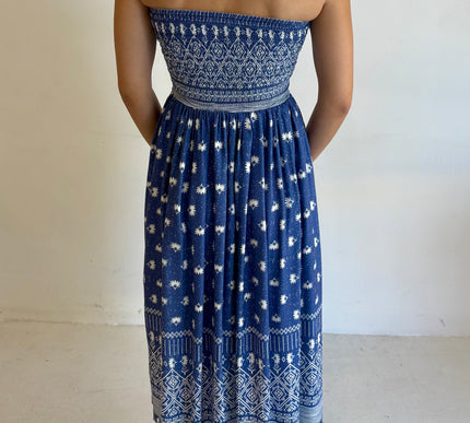 Maya Strapless Mid Length Dress
