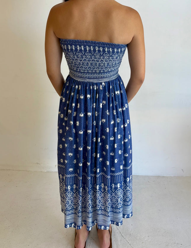 Maya Strapless Mid Length Dress