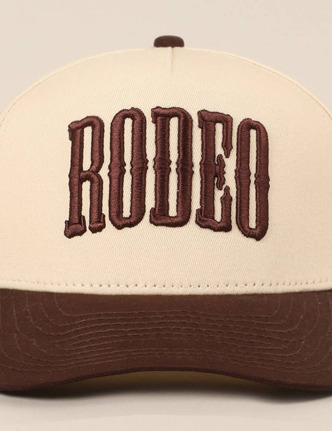RODEO Two-Tone Embroidered Trucker Hat