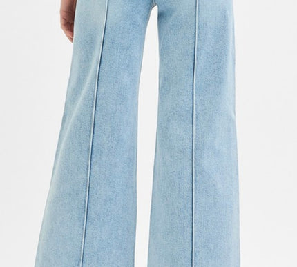 Risen High Waist Wide Leg Jeans
