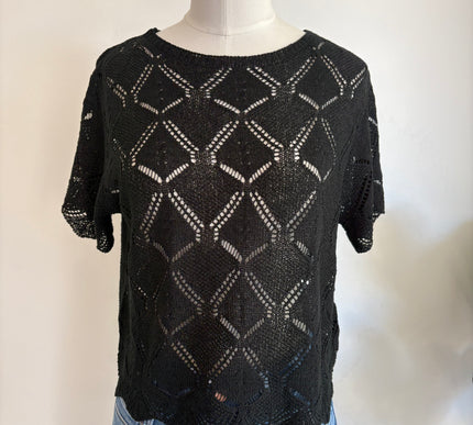 Sammy Short Sleeve Crochet Top