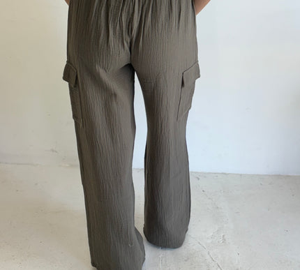 Cotton Gauze Cargo Pant