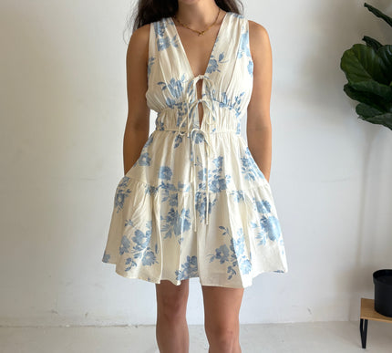 Georgia Floral Tie Front Dress