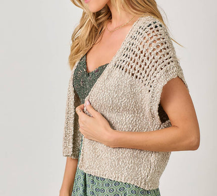 Annie  Open Front Knit Cardigan
