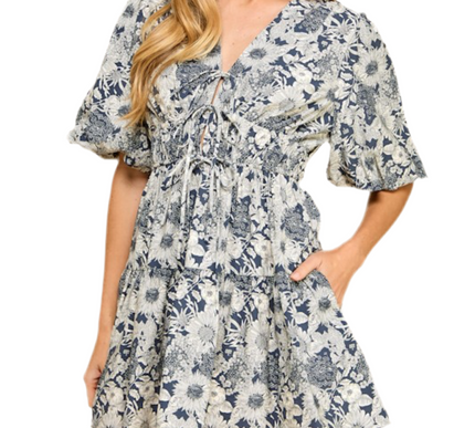 Lara  Tie Front Dress