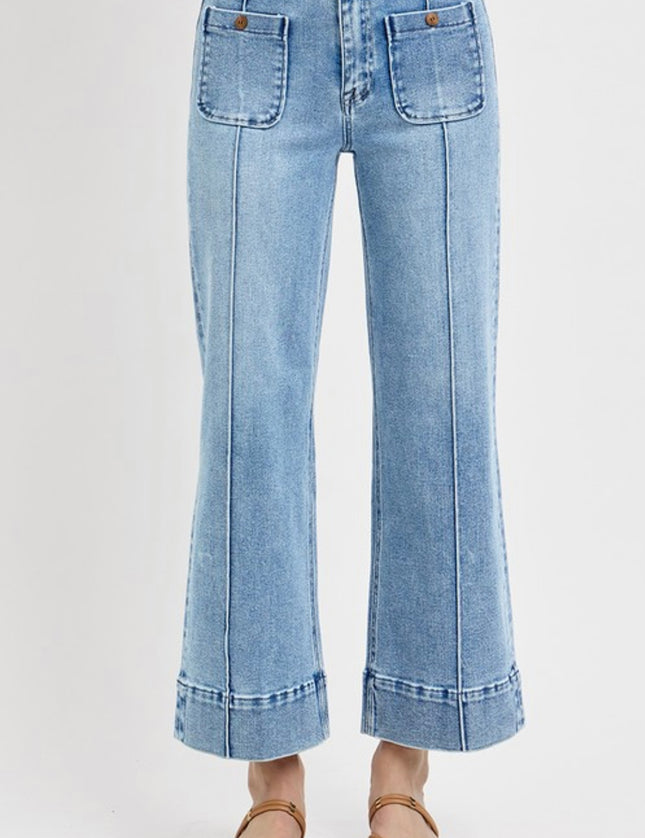Risen Denim High Rise Pocket Front Jeans