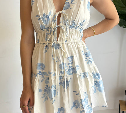 Georgia Floral Tie Front Dress