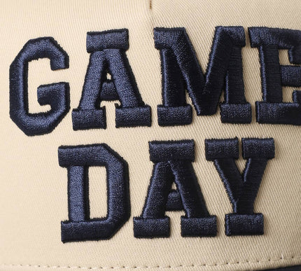 GAME DAY 3D Letter Embroidered Two-Tone Trucker Hat