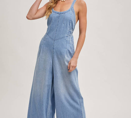 Charity Denim Overall Jumpsuit