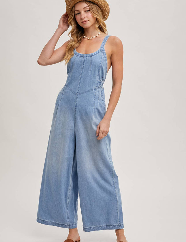 Charity Denim Overall Jumpsuit