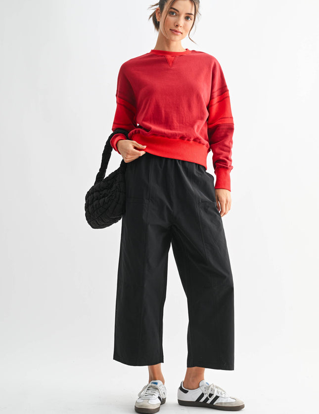 Varsity Colorblock Fleece Crewneck