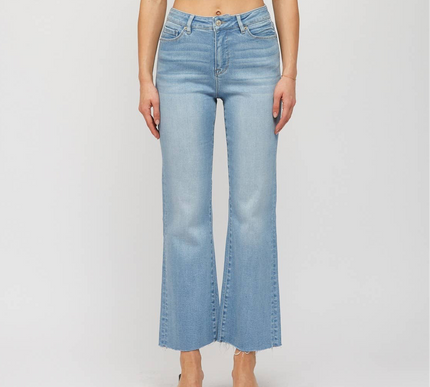 Hailey High Rise Stretch Mica Jeans- Light Wash
