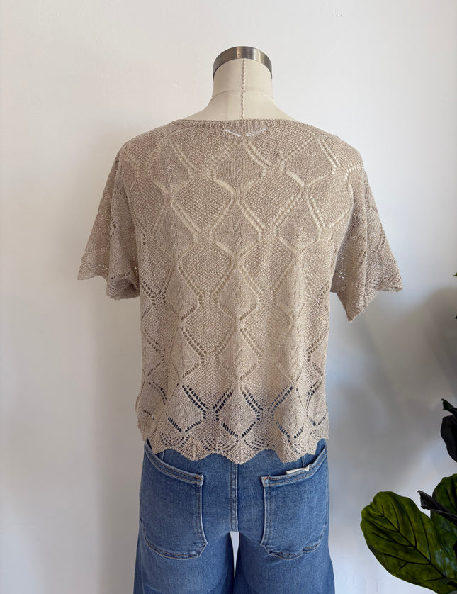 Sammy Short Sleeve Crochet Top