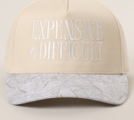 Embroidered Hat- Expensive & Difficult -Light Camo
