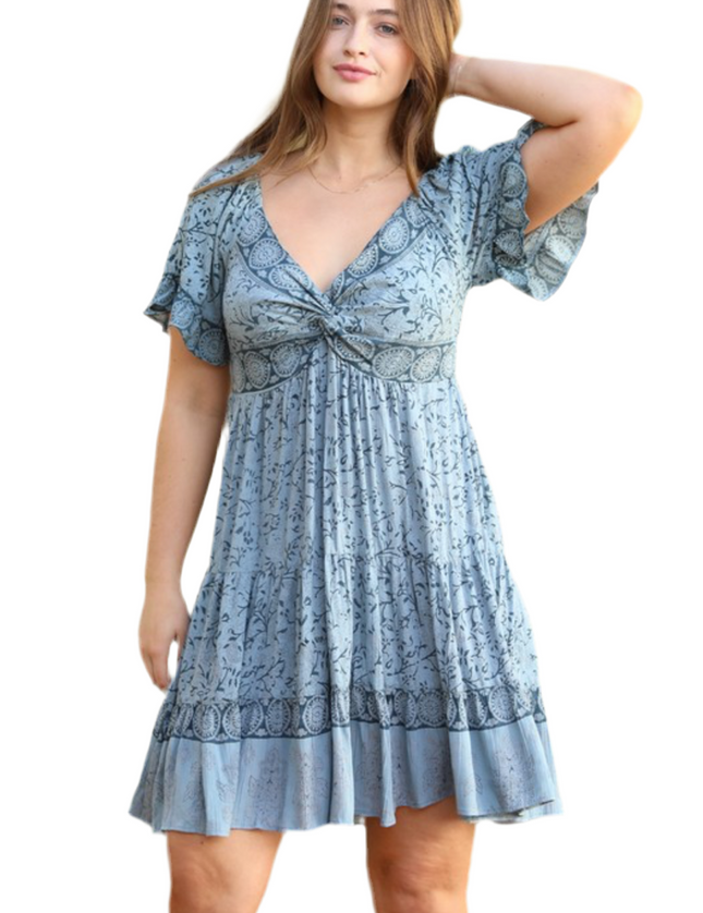 Lucy Twist Front Dress