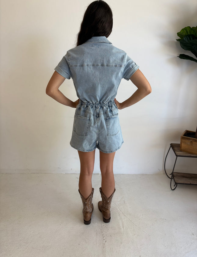Loretta Denim Romper