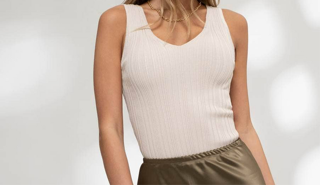 V Neck Sweater Tank
