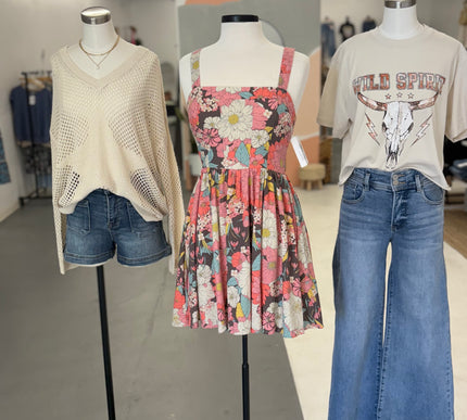 Love Me Sweet Floral Short Dress