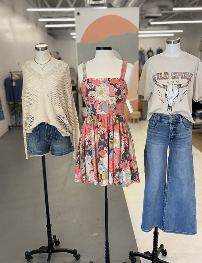Love Me Sweet Floral Short Dress