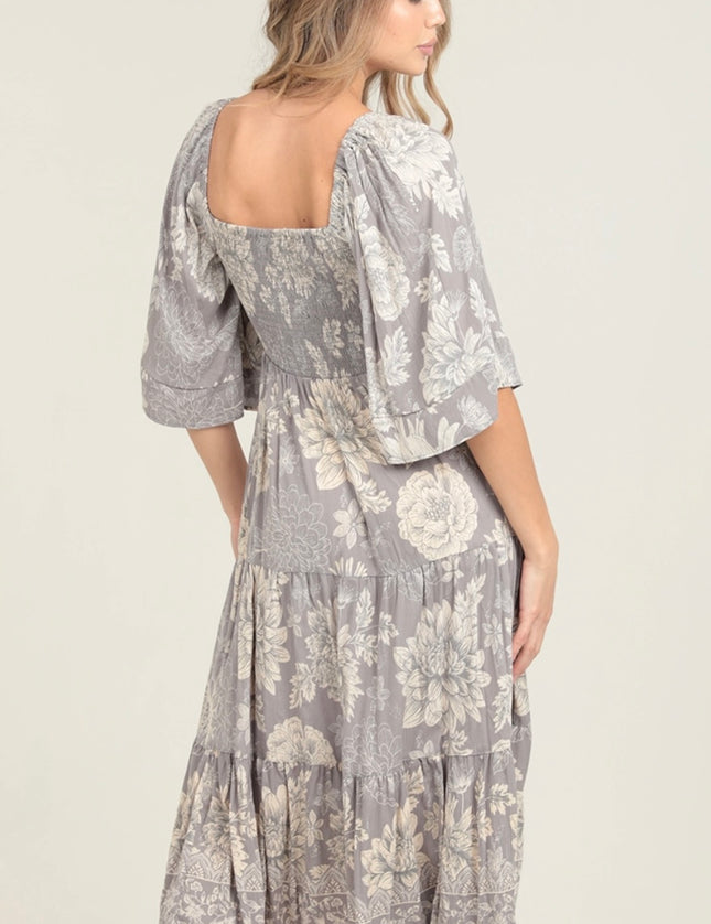 Celeste Floral Midi Dress