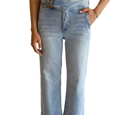 Ana Belted Risen Jeans
