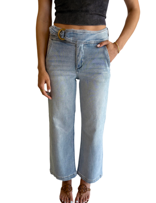 Ana Belted Risen Jeans
