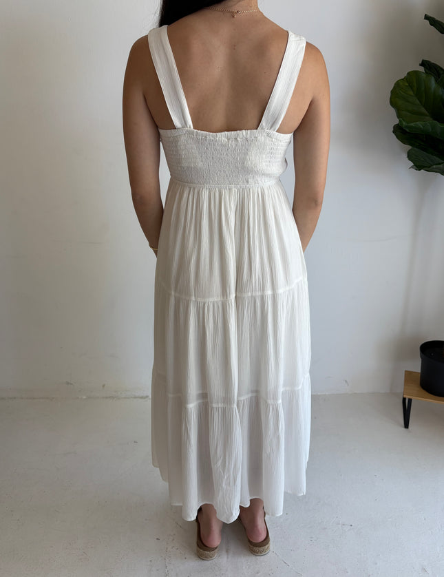 Emmie Embroidered Detail Midi Dress