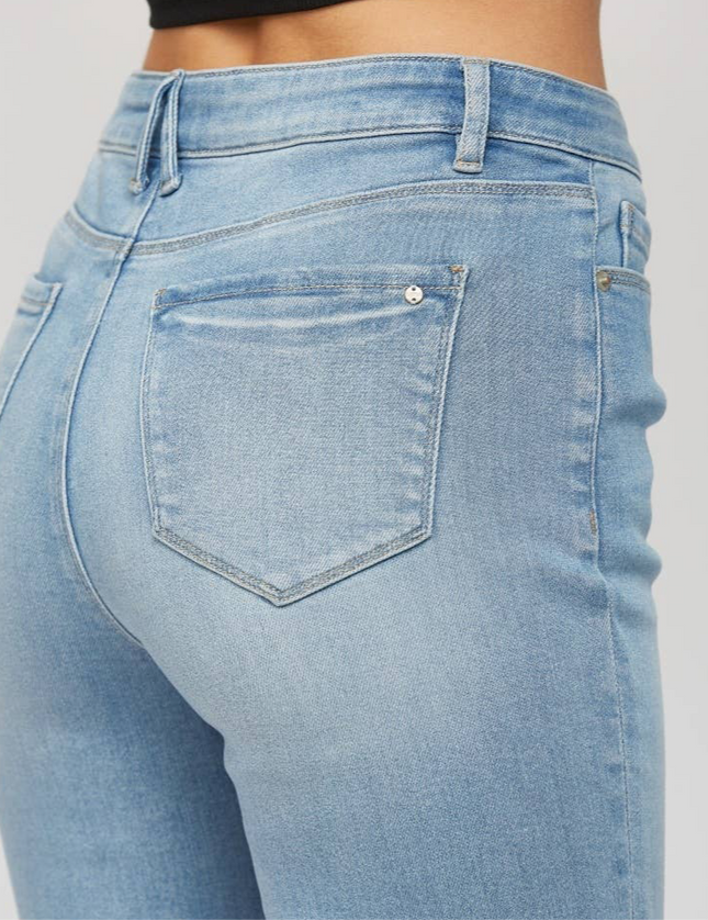 Hailey High Rise Stretch Mica Jeans- Light Wash