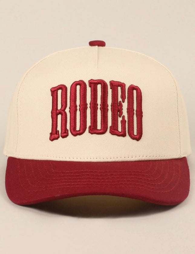 RODEO Two Tone Embroidered Hat